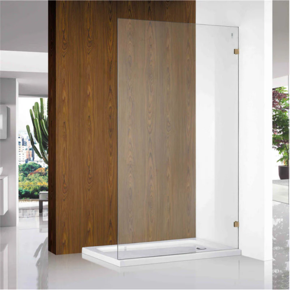 Clear Glass Single Panel Shower Screen