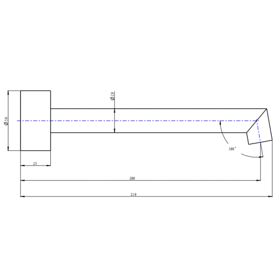 Caddence Bathtub/Basin Wall Spout - Brushed Nickel