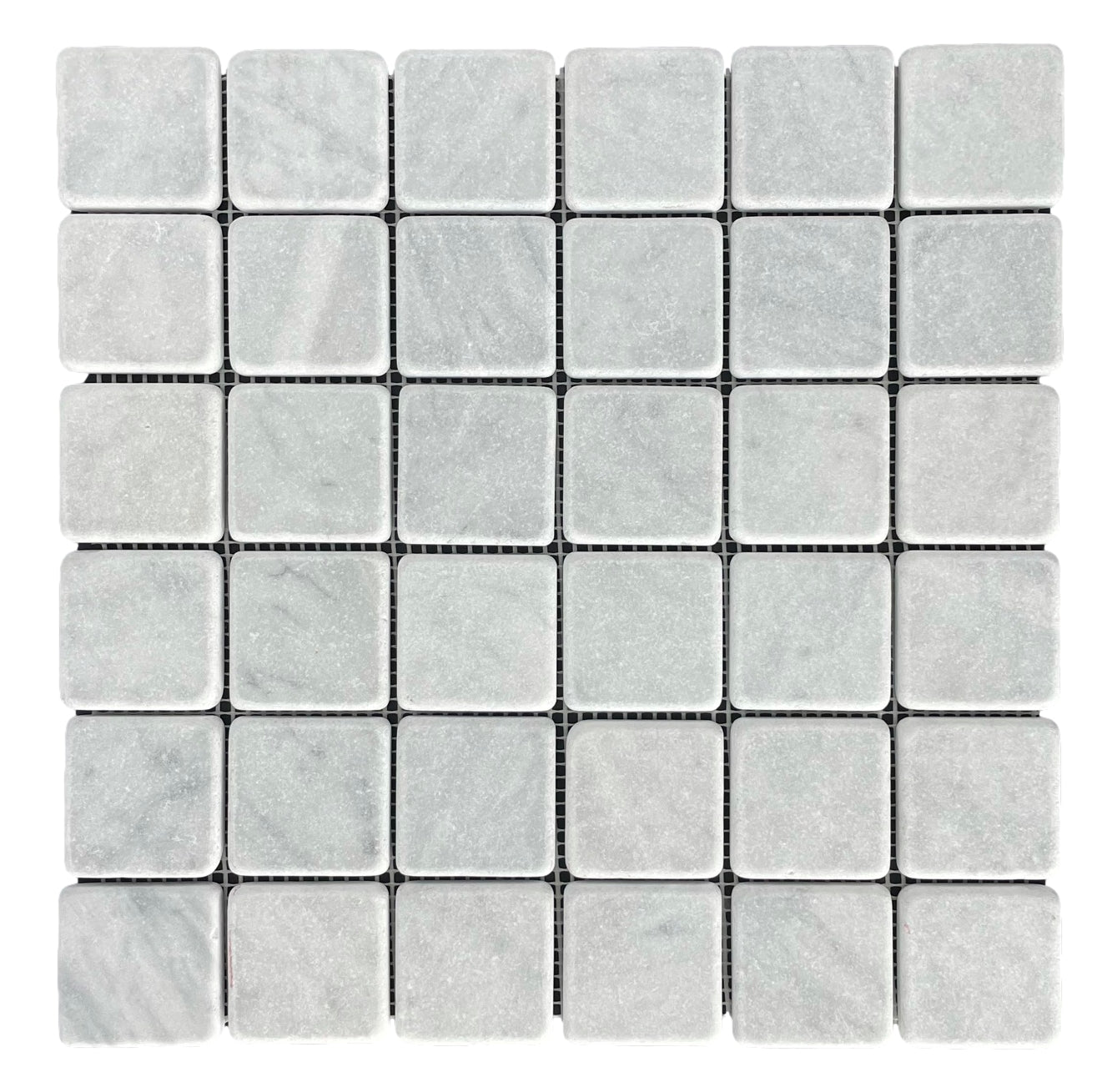 Square Tumbled 48mm - Carrara