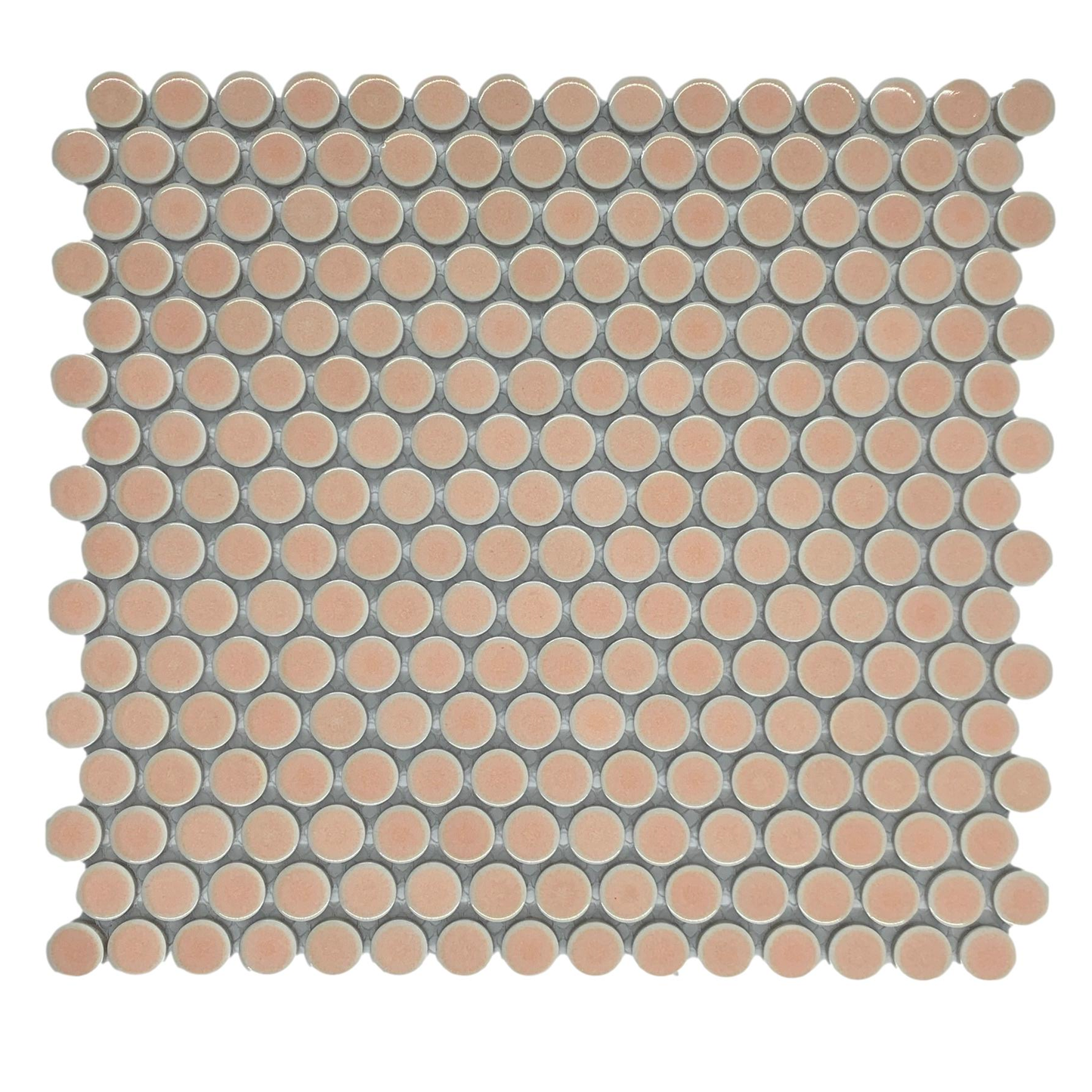 Penny Honed Mosaic Tile - Vintage Pink