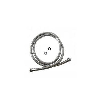 Stainless Steel Water Inlet/Outlet Shower Hose 1500mm - Chrome