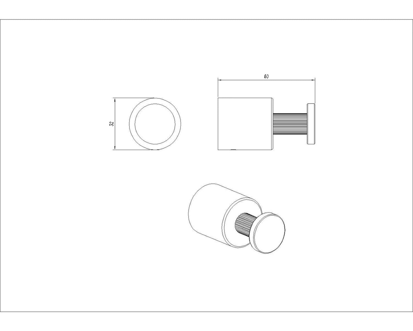 Caddence Robe Hook - Brushed Nickel