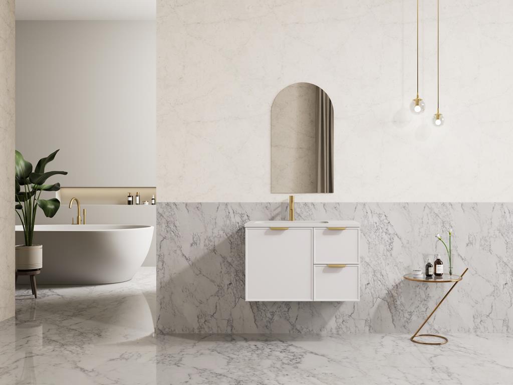 Miami White Wall Hung 750mm Vanity