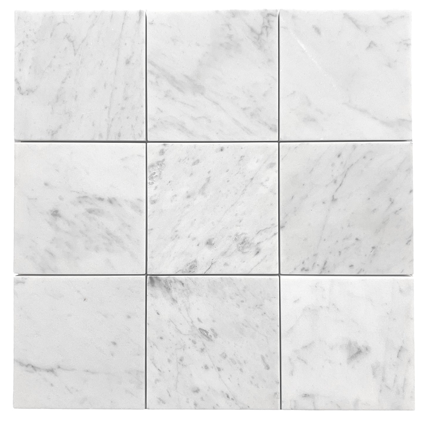 Square Honed 100mm - Carrara