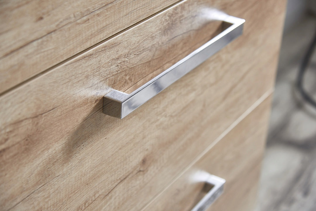 Freestanding 1500mm Vanity with Kick Panel - Light Oak