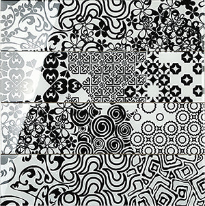 Renaissance Crystal Glass Tile - Classic Black