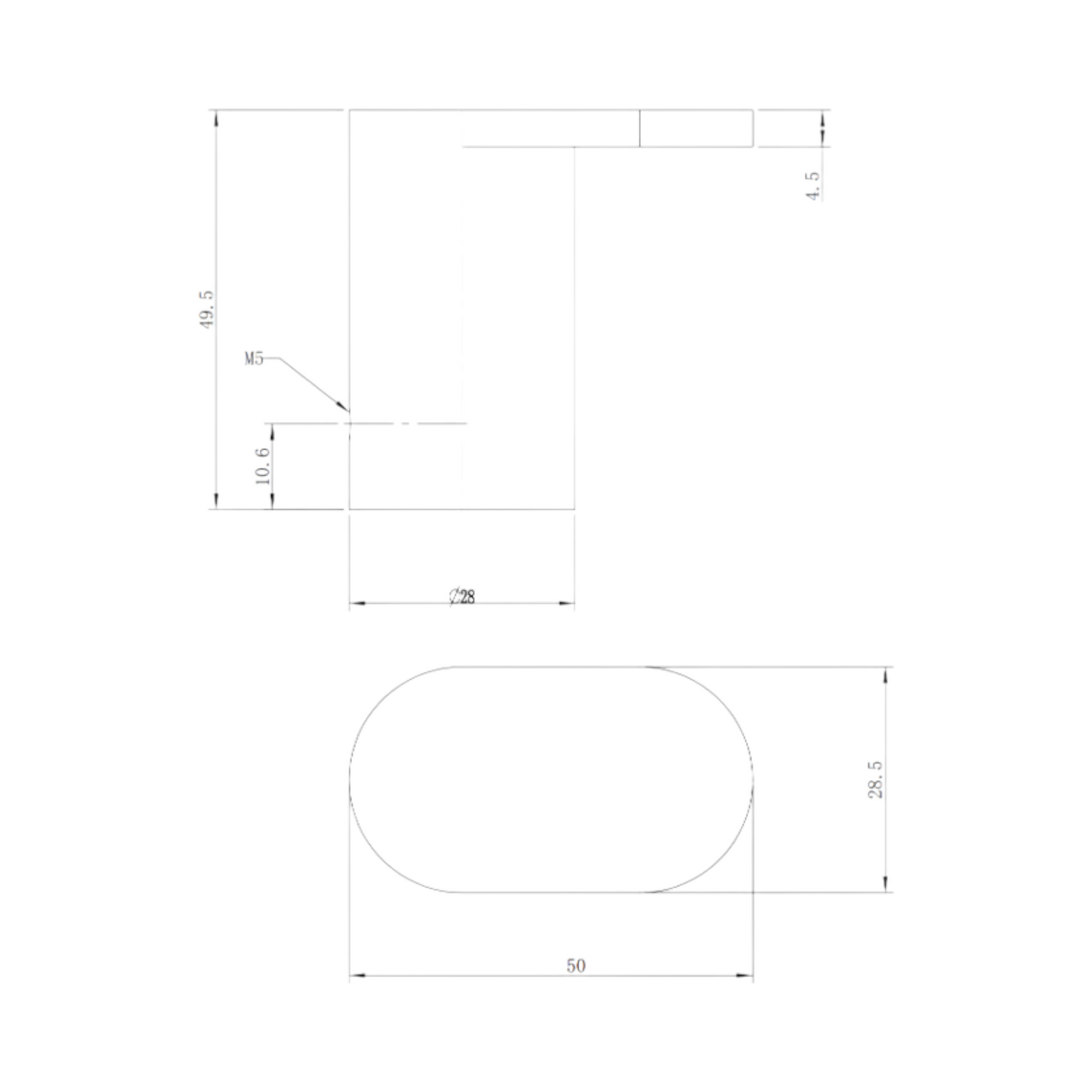 Robe Hook - Gunmetal