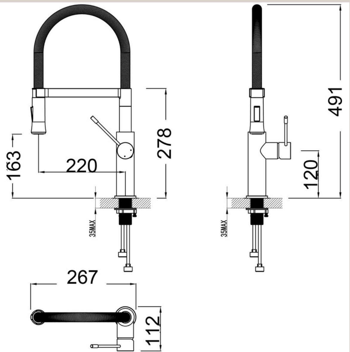 Ikon Scotia Range Mixer - Chrome