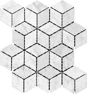 Marble Express Natural Stone Mosaic - Diamond Cude