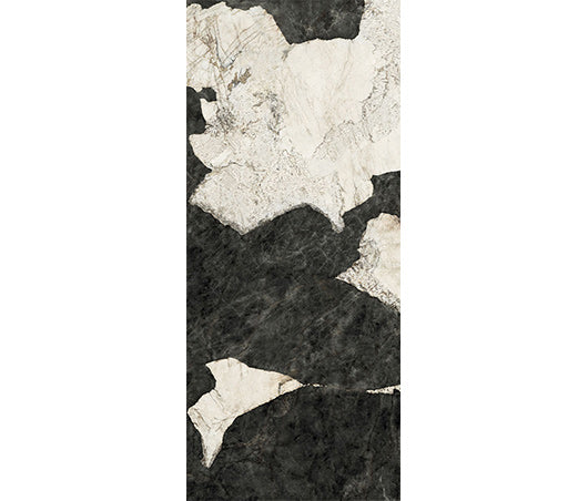 MEGASLIM™ T6 Slab Italian Porcelain Tile - Magma B&W