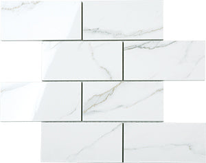 Euromarmo Brick - Statuario Venato