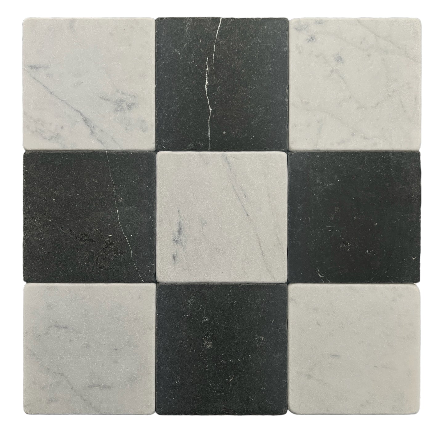 Square Tumbled 100mm - Nero Marquina