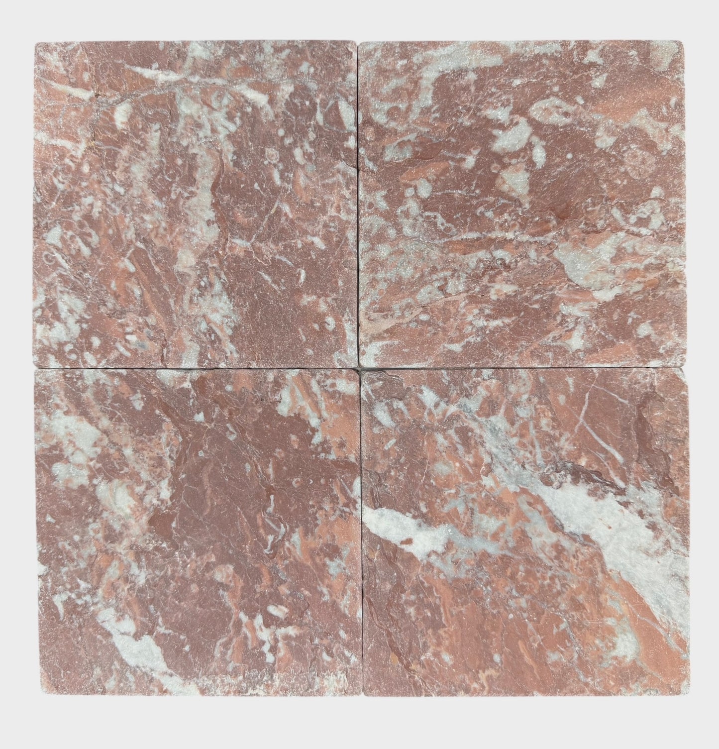 Square Tumbled 150mm - Red Rose