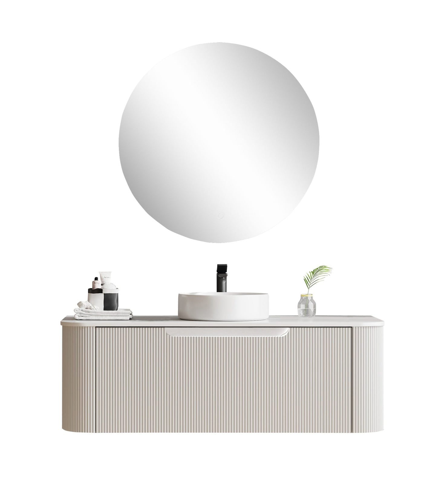 Rome Wall-Hung 1200mm Vanity - Matte White
