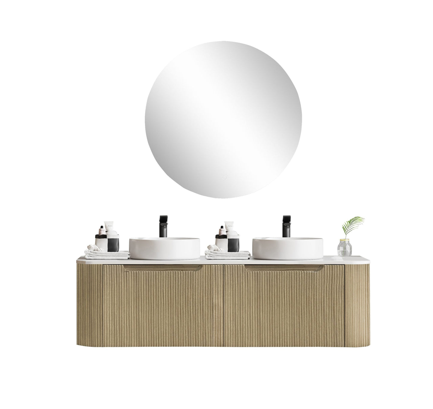 Rome Wall-Hung 1500mm Vanity - Bur Oak