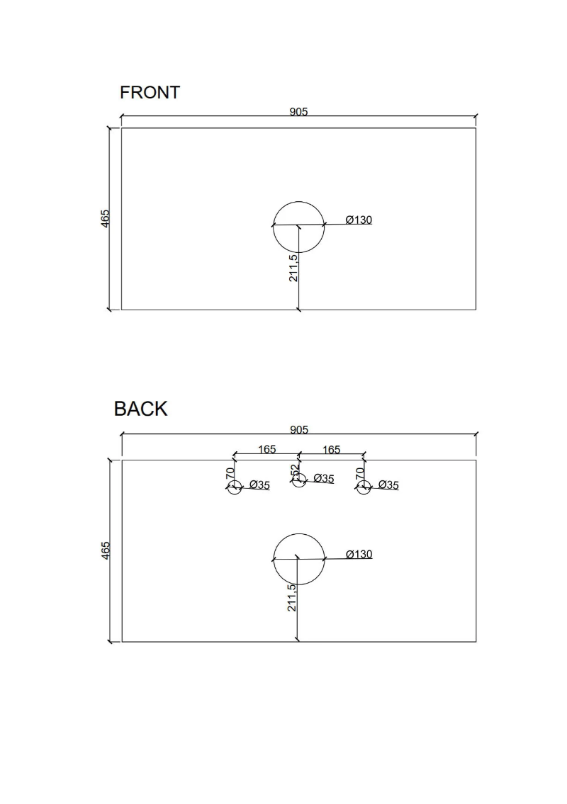 Bella 900mm Freestanding Cabinet - Notaio Walnut