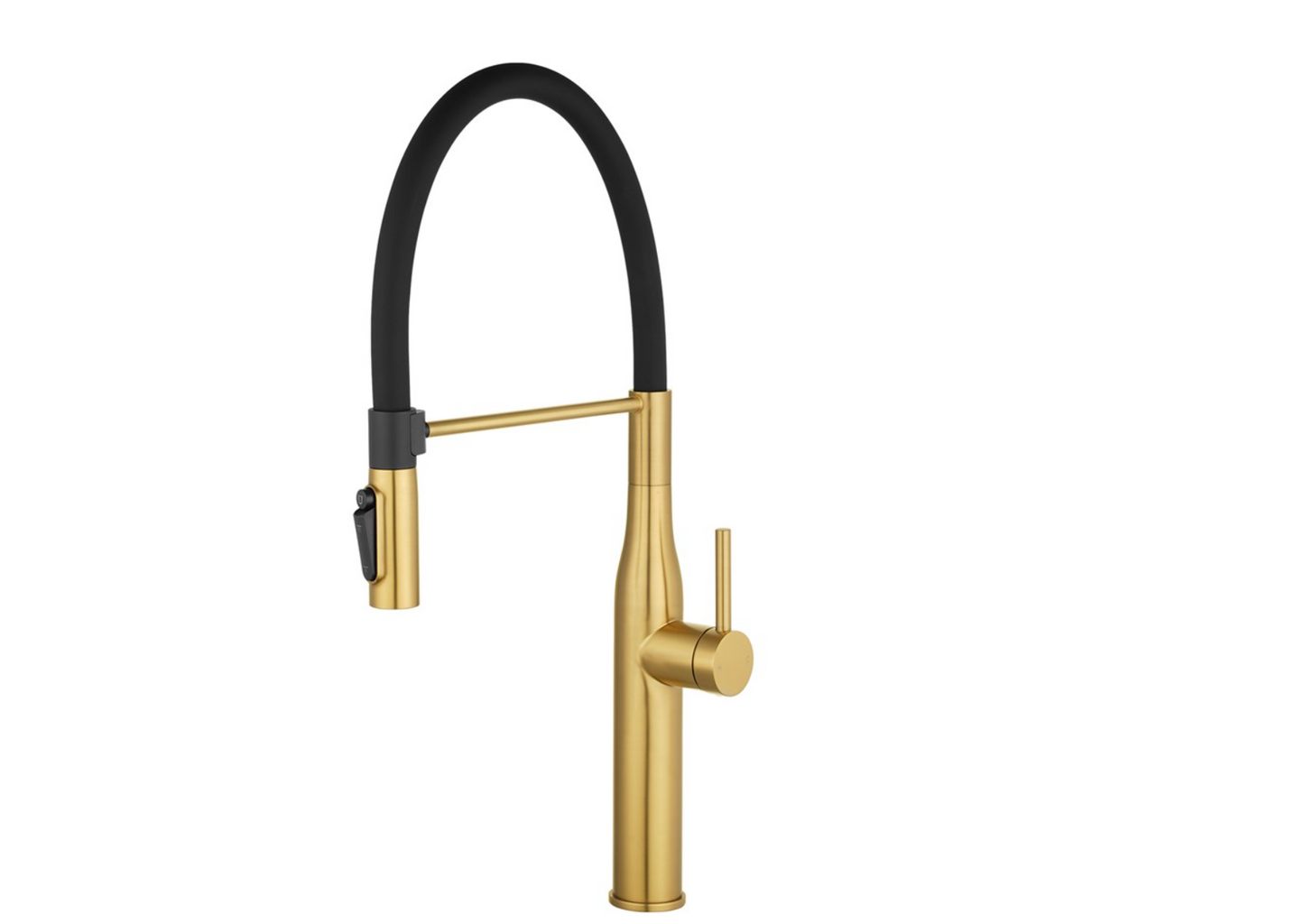 Pull-out Magnetic Kitchen Mixer - Brushed Brass