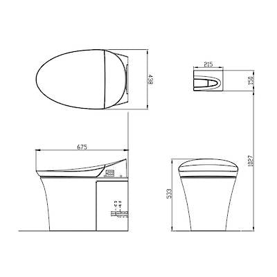 Kohler Veil Intelligent Wall-Faced Pan