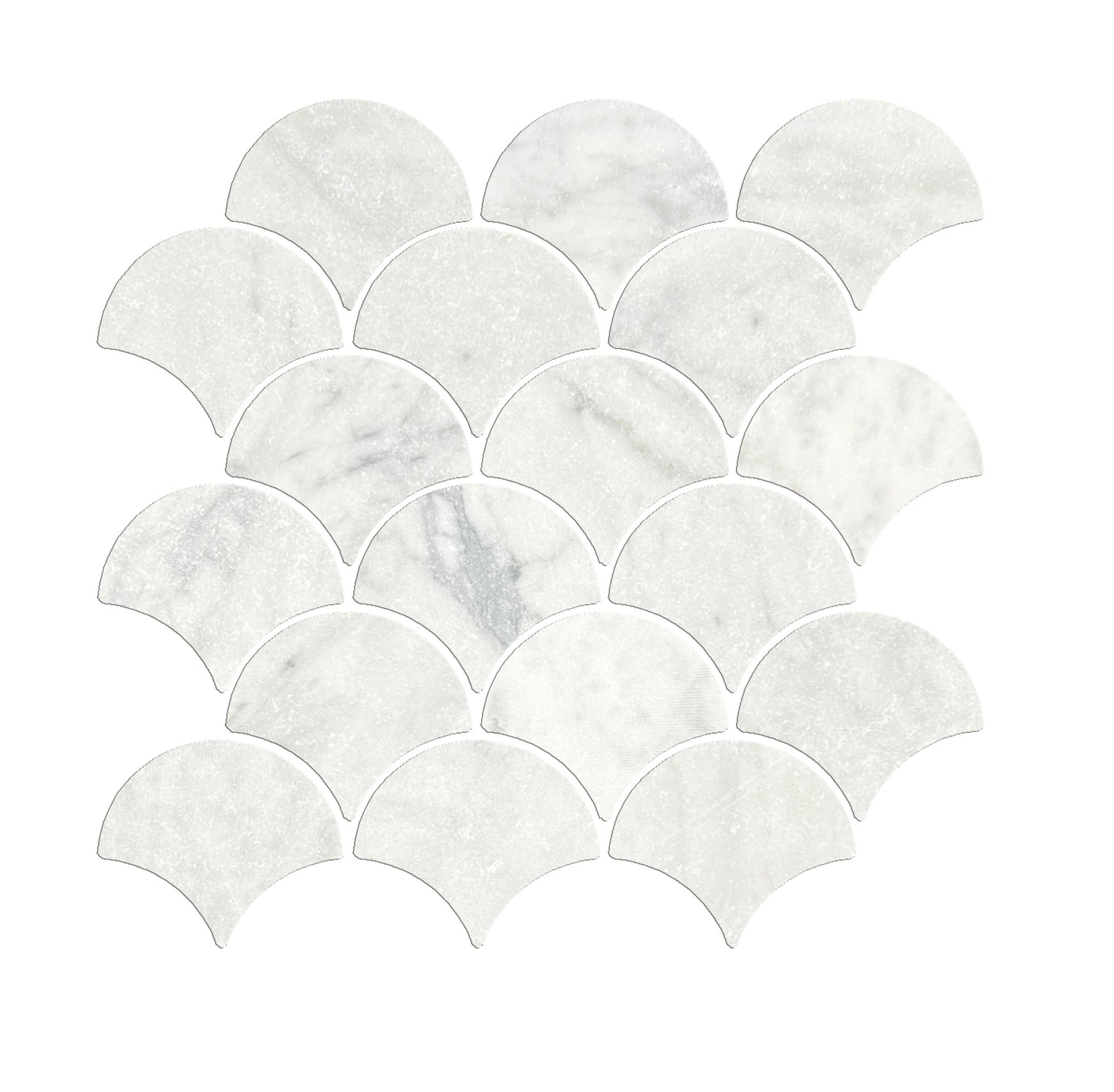 Fishscale Tumbled - Carrara