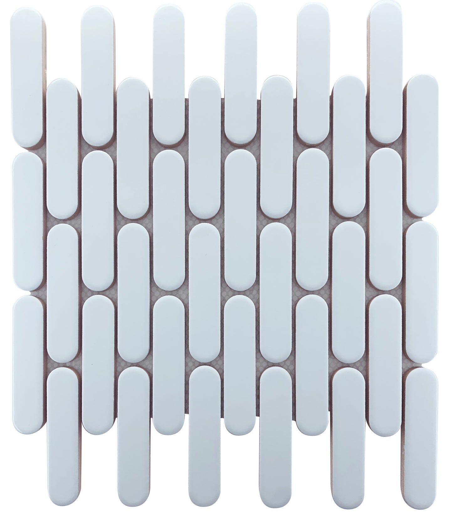 Connect Matte Brick Pattern - White