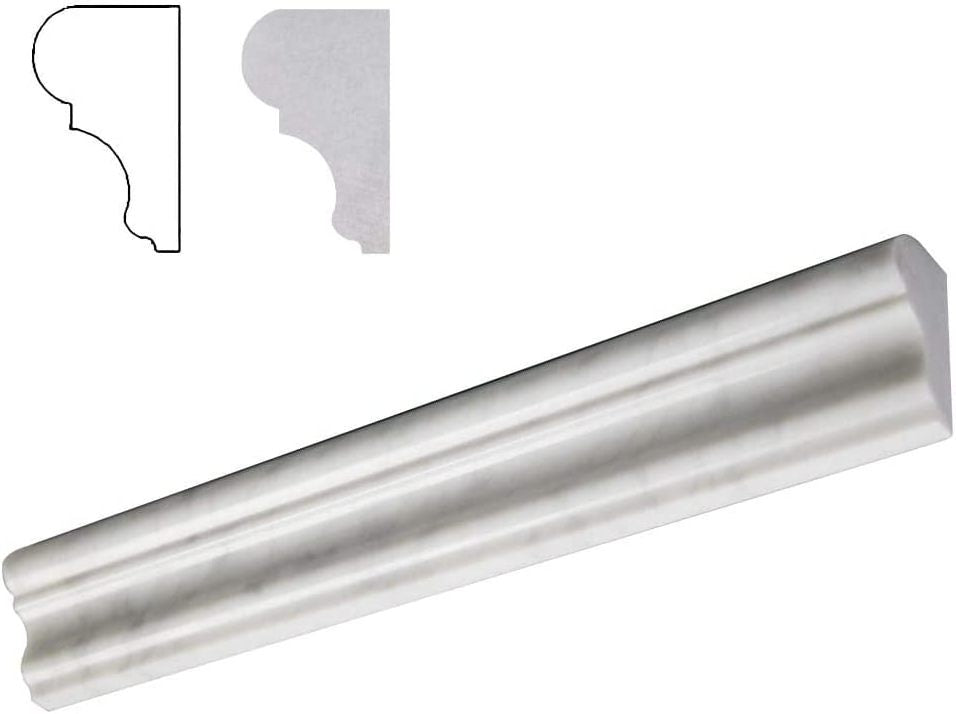 Bullnose Capping 305mm - Carrara