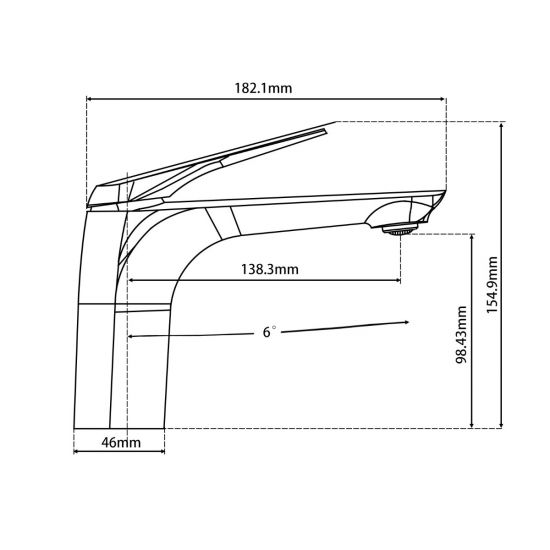 AU Basin Mixer - Matte Black