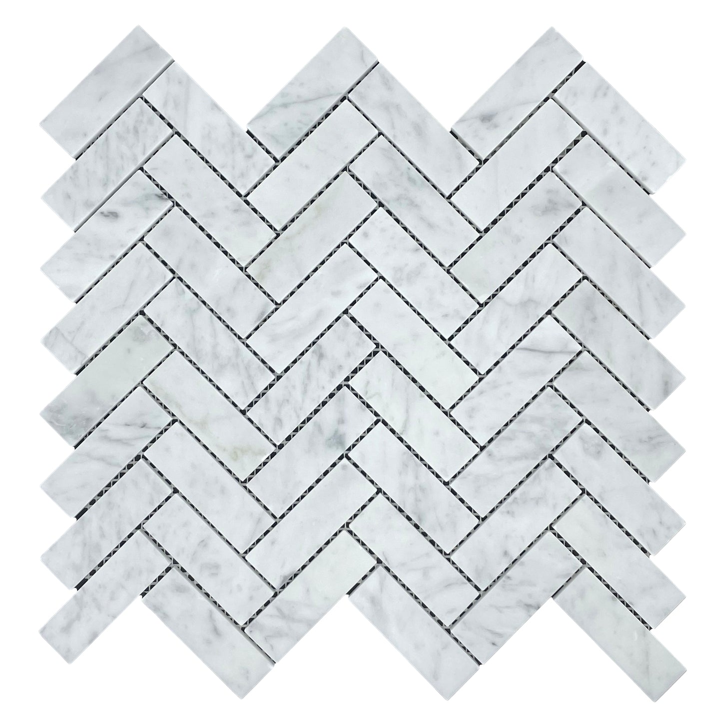 Herringbone Honed 72mm - Carrara