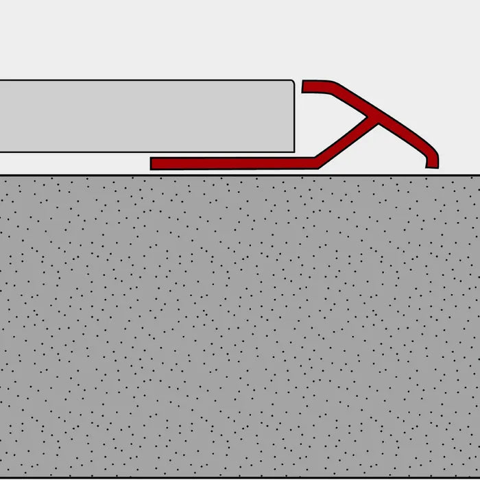 Amark Transition Edge Trim All-Slope Aluminium Tile Trim - Mill Finish