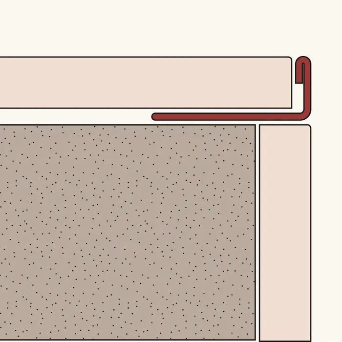 Amark L-Profile Stainless Steel Angle - Brushed 304 Grade