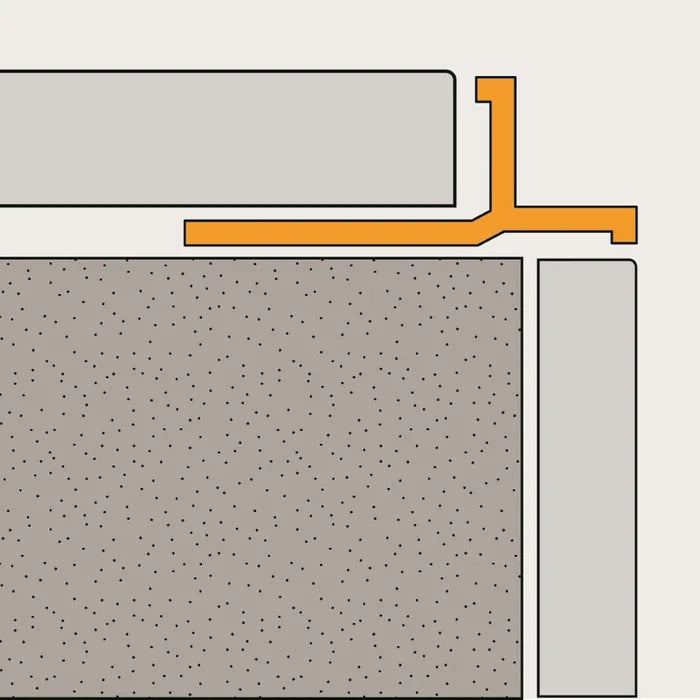 Amark Birdsmouth Aluminium Tile Trim - White