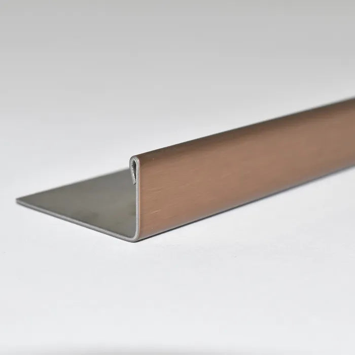 Amark L-Profile Stainless Steel Angle - Brushed Rose Gold