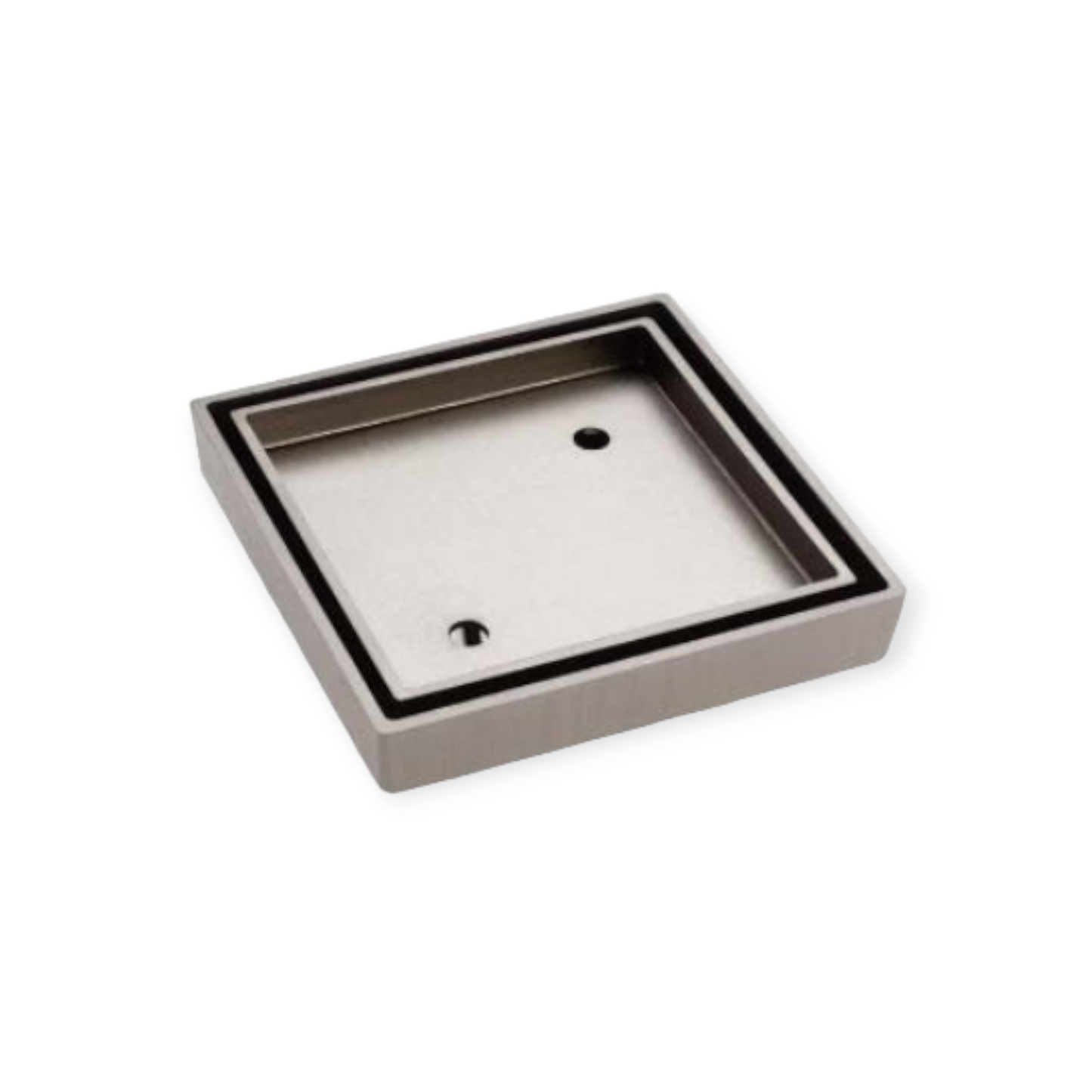 Tile Insert Floor Waste 115 x 115mm - Brushed Nickel