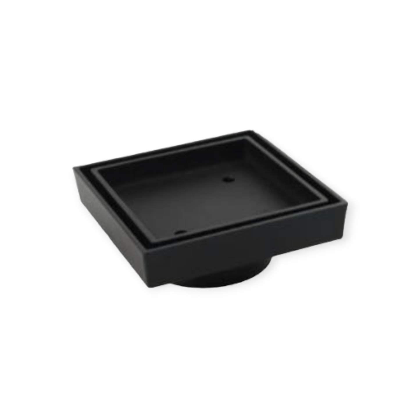 Tile Insert Floor Waste 115 x 115mm - Matte Black