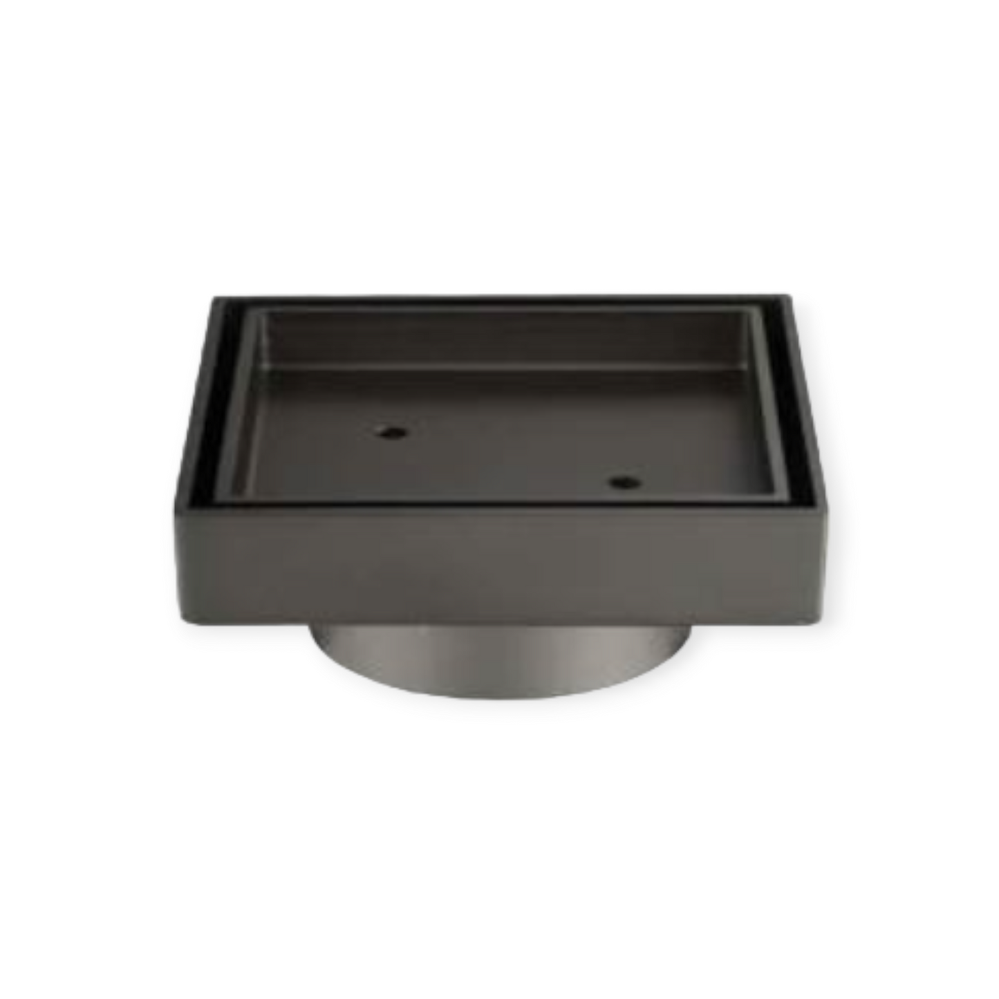 Tile Insert Floor Waste 115 x 115mm - Gunmetal