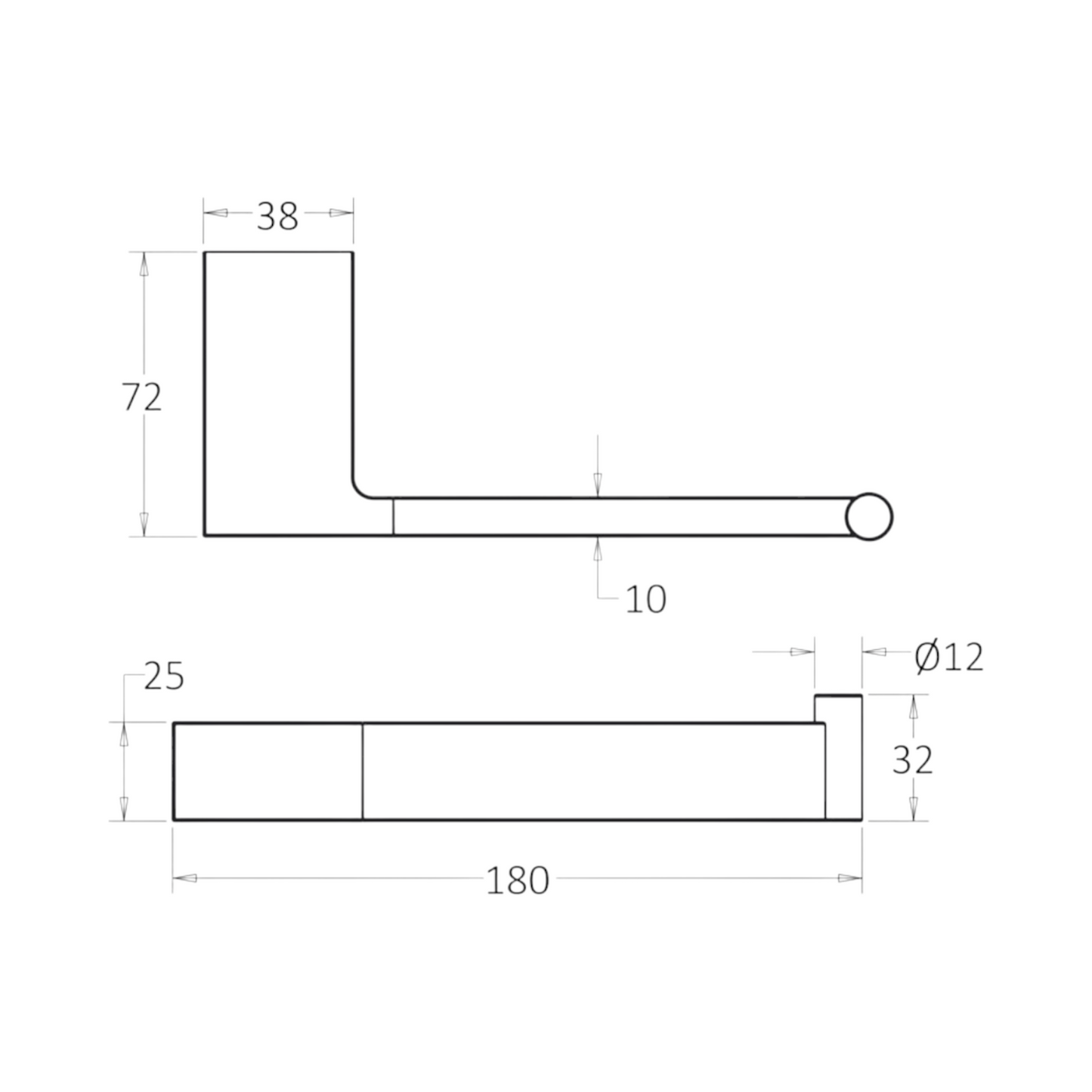 Ceram Toilet Roll Holder - Brushed Gold