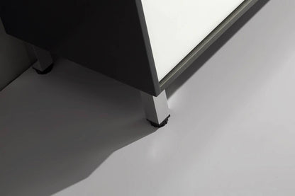 Floor Standing 1200mm Vanity - Matte White & Matte Grey