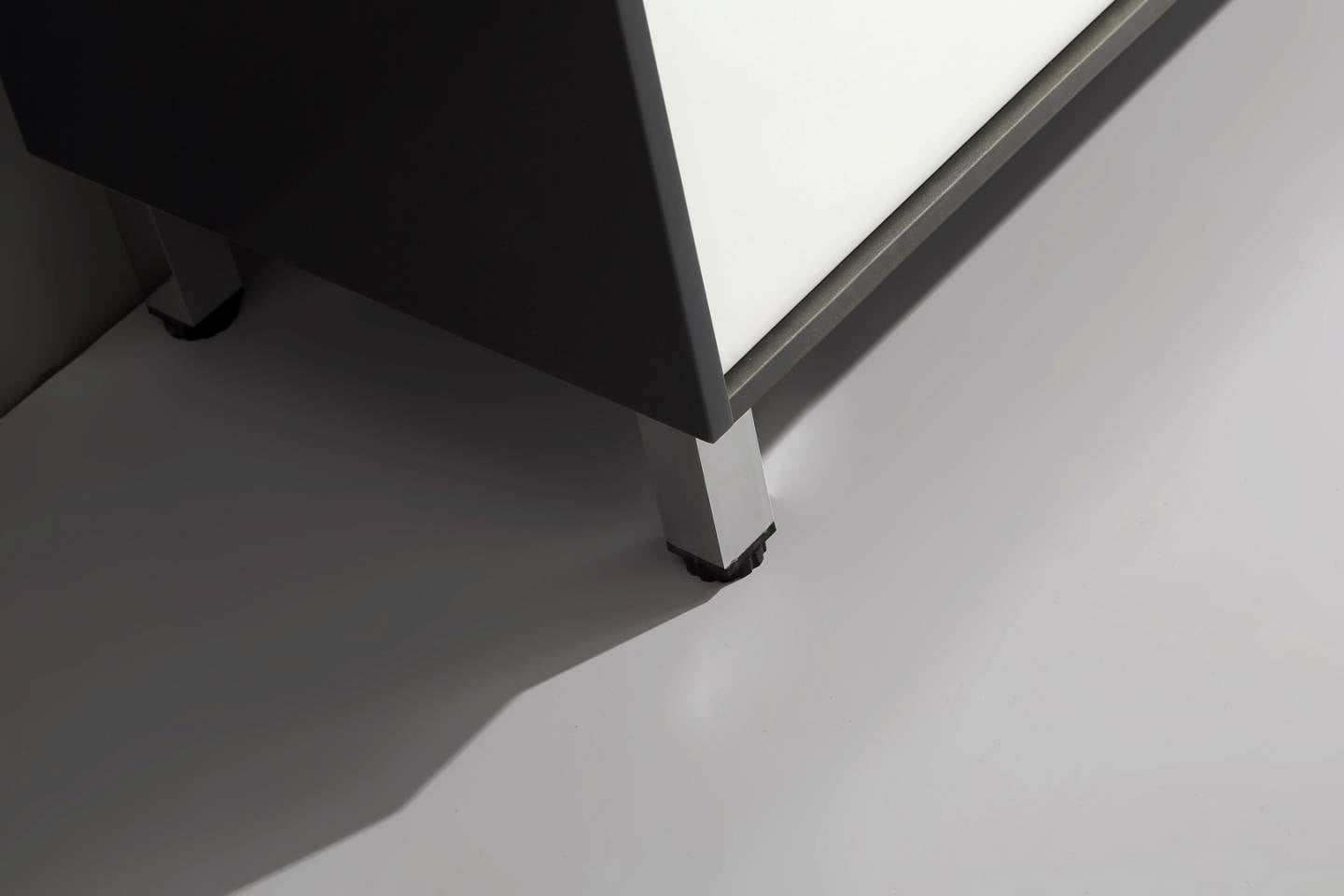 Floor Standing 750mm Vanity - Matte White & Matte Grey
