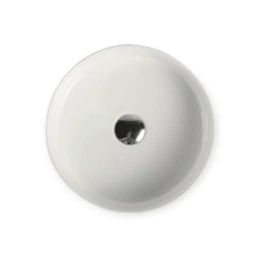 Spin Cylinder Above Counter Round Basin ⌀400mm - Gloss White