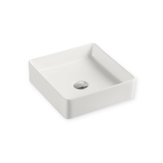 Square Above Counter Basin - Gloss White
