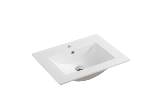 Vanity Basin Single Bowl- Gloss White