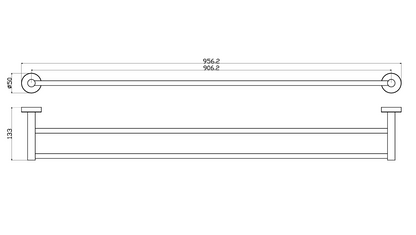 Otus Double Towel Rail 900mm