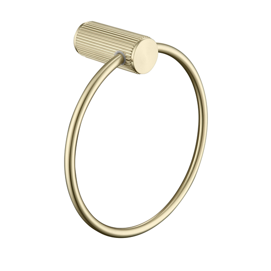 Mica Fluted Towel Ring - French Gold