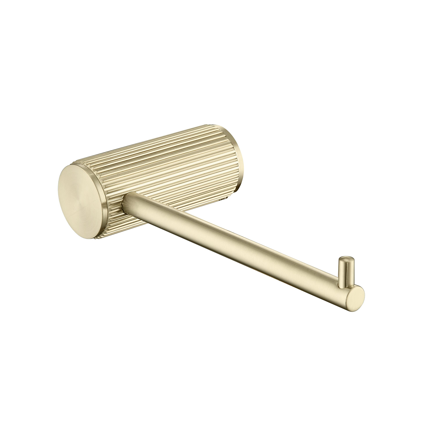 Mica Fluted Toilet Roll Holder - French Gold