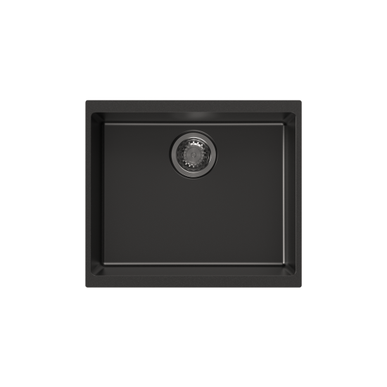 Carysil Granite Sink with Single Bowl 530x460 - Black