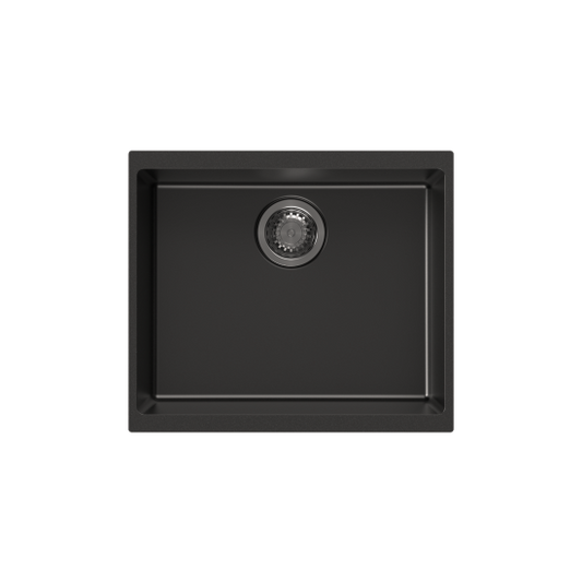 Carysil Granite Sink with Single Bowl 530x460 - Black