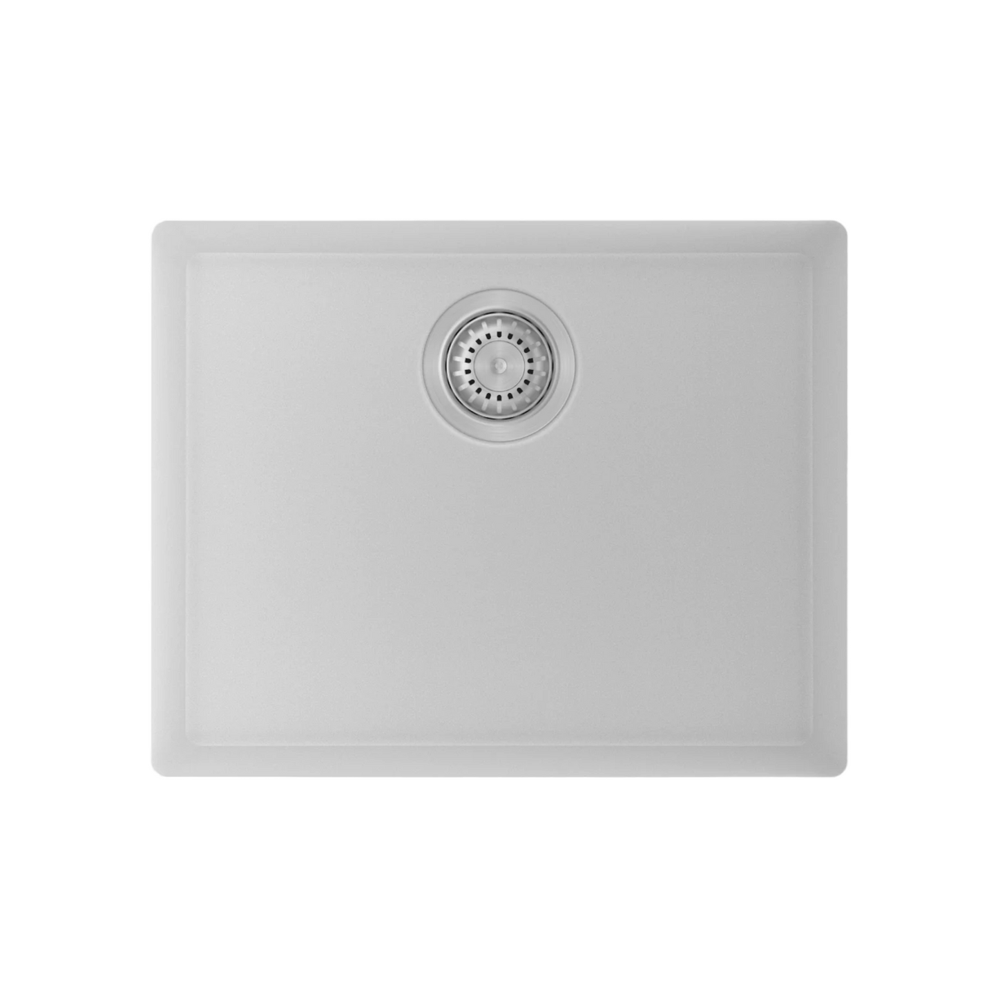 Carysil Granite Sink with Single Bowl 530x460 - White