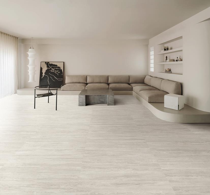 Travertino Vein Cut - Light Grey