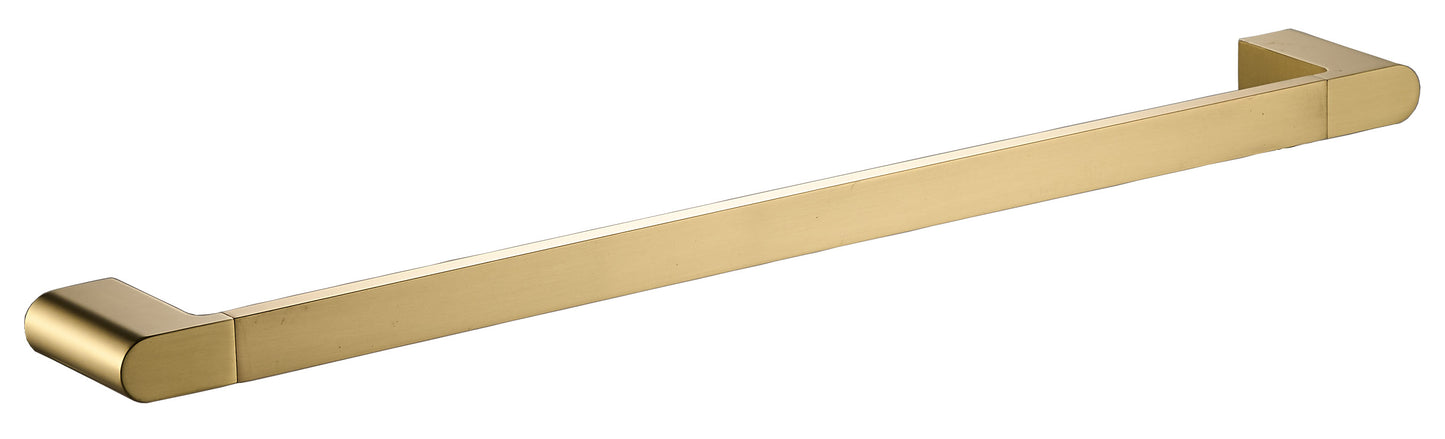 Flores 800mm Single Towel Rail - Brushed Gold