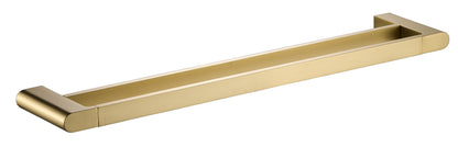 Flores 600mm Double Towel Rail - Brushed Gold