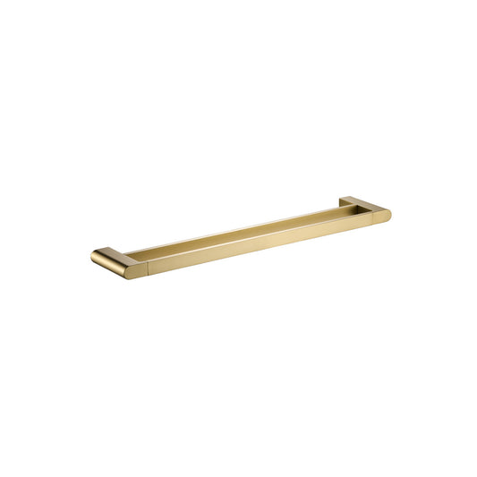 Flores 800mm Double Towel Rail - Brushed Gold